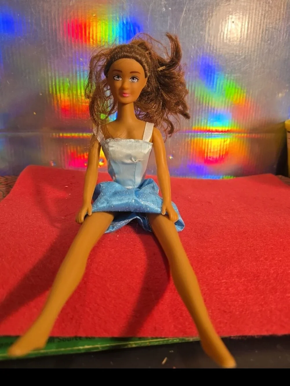 082526 2015 Barbie Dancin' Fun African American W/ Dress Legs   10 incjes tall n